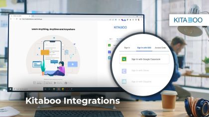 KITABOO seamlessly integrates with Google Classroom to deliver robust content securely